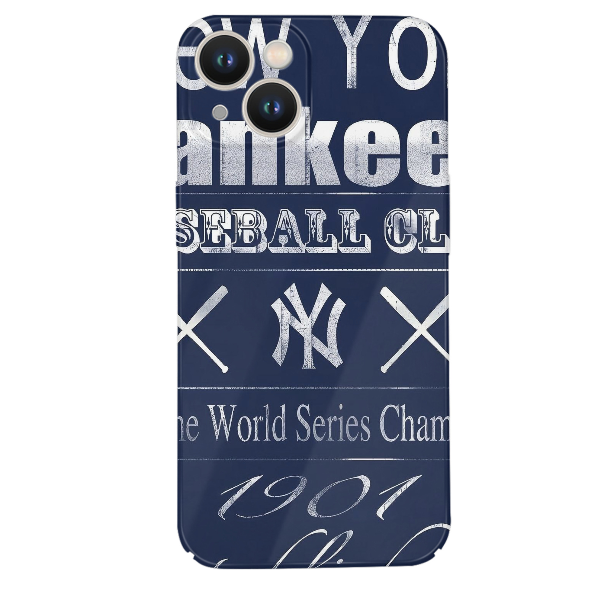 New York Yankees 205 IPhone 14 Series Full-Cover Hard Case – Shockproof With Raised Camera Protection – Precise Cutouts, Wireless Charging Compatible – Durable, Anti-Yellowing, Easy To Clean